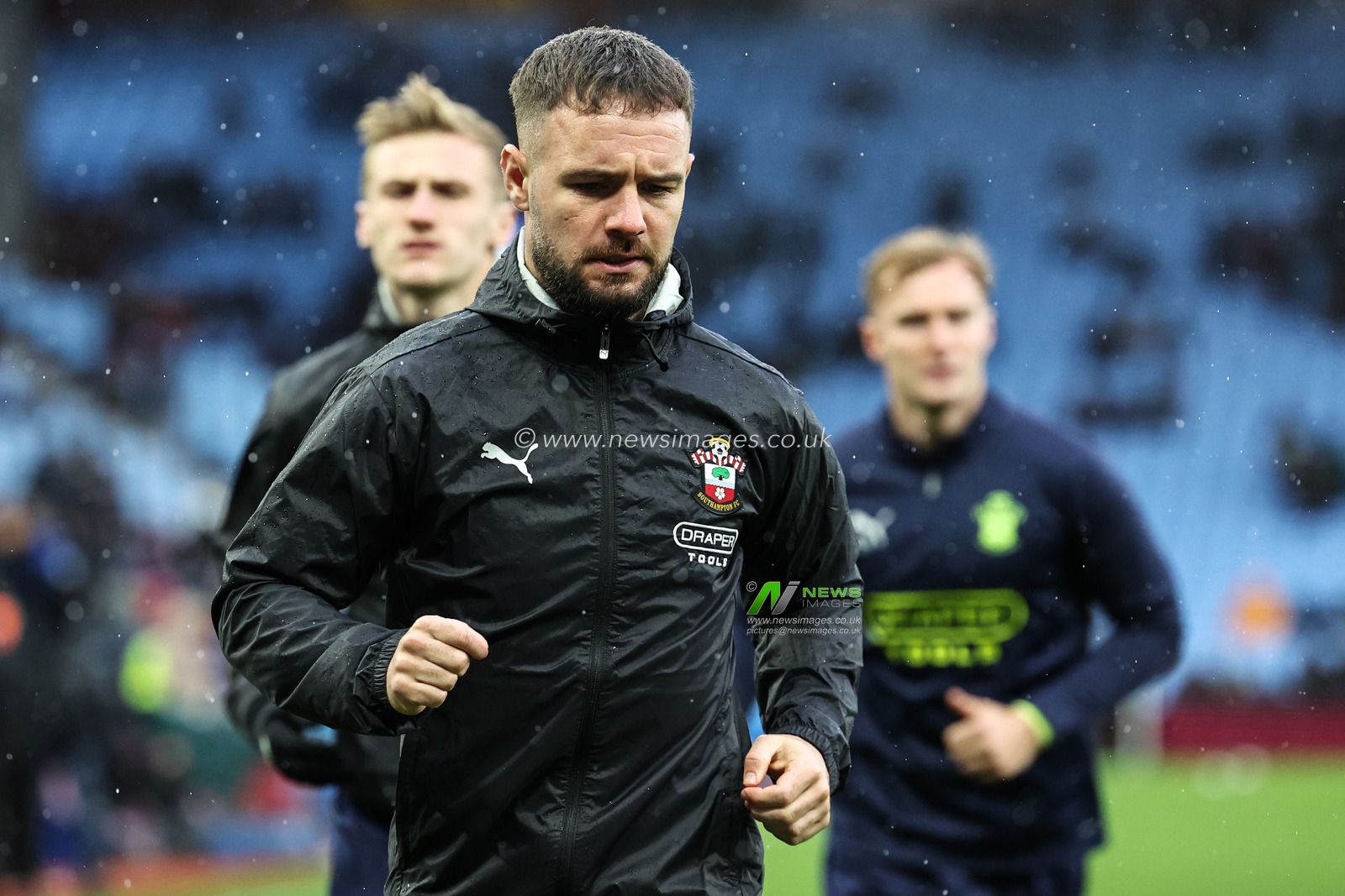 Adam Armstrong of Southampton during the pre-game warm up ahead of the Premier League match Aston Villa vs Southampton at Villa Park, Birmingham, United Kingdom, 7th December 2024

(Photo by Mark Cosgrove/News Images)
