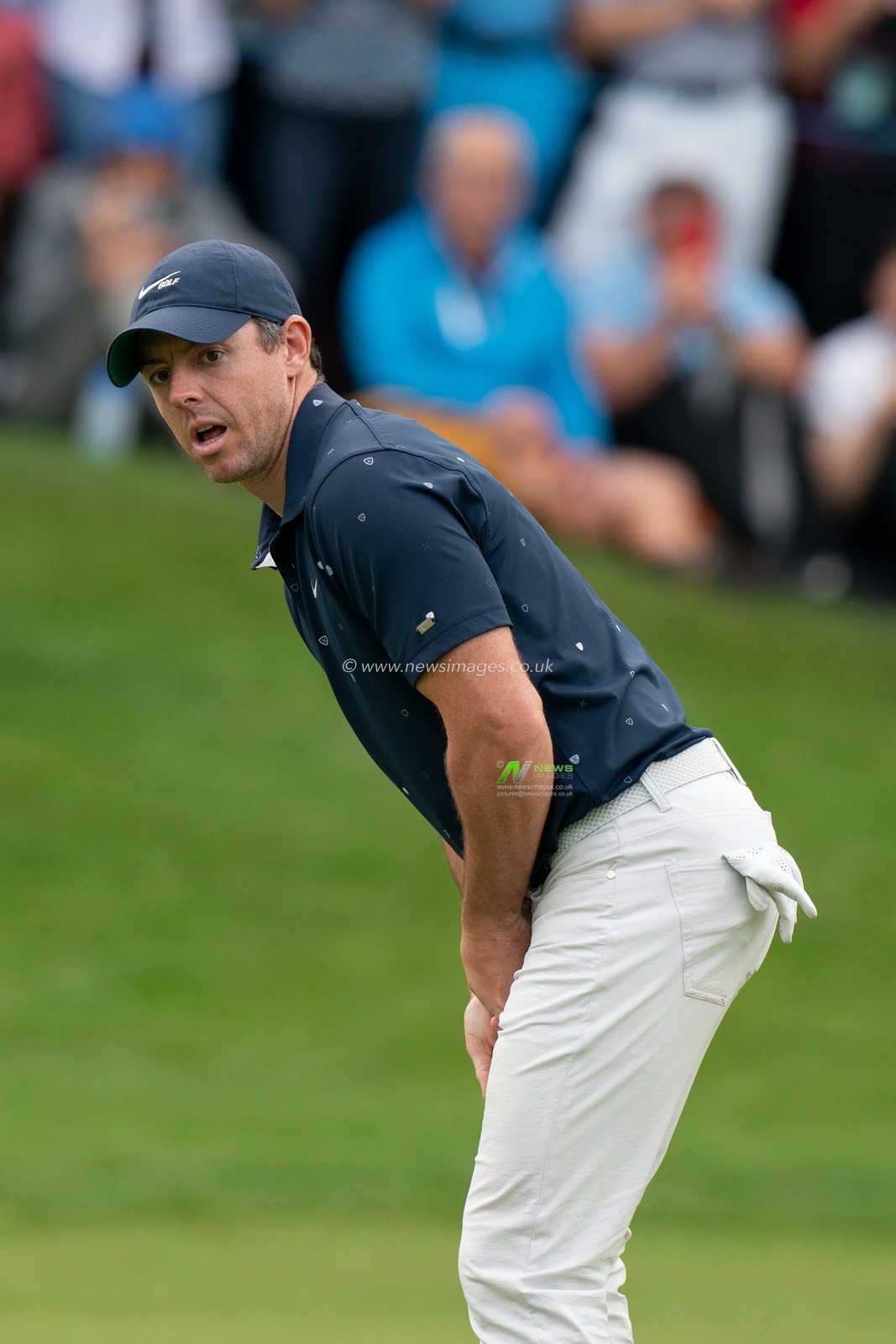 Rory McElroy (ENG) misses the chance of an Eagle putt on the 18th and finishes 16 under at the BMW PGA Championship 2022 at Wentworth Club, Virginia Water, United Kingdom, 11th September 2022

(Photo by Richard Washbrooke/News Images)