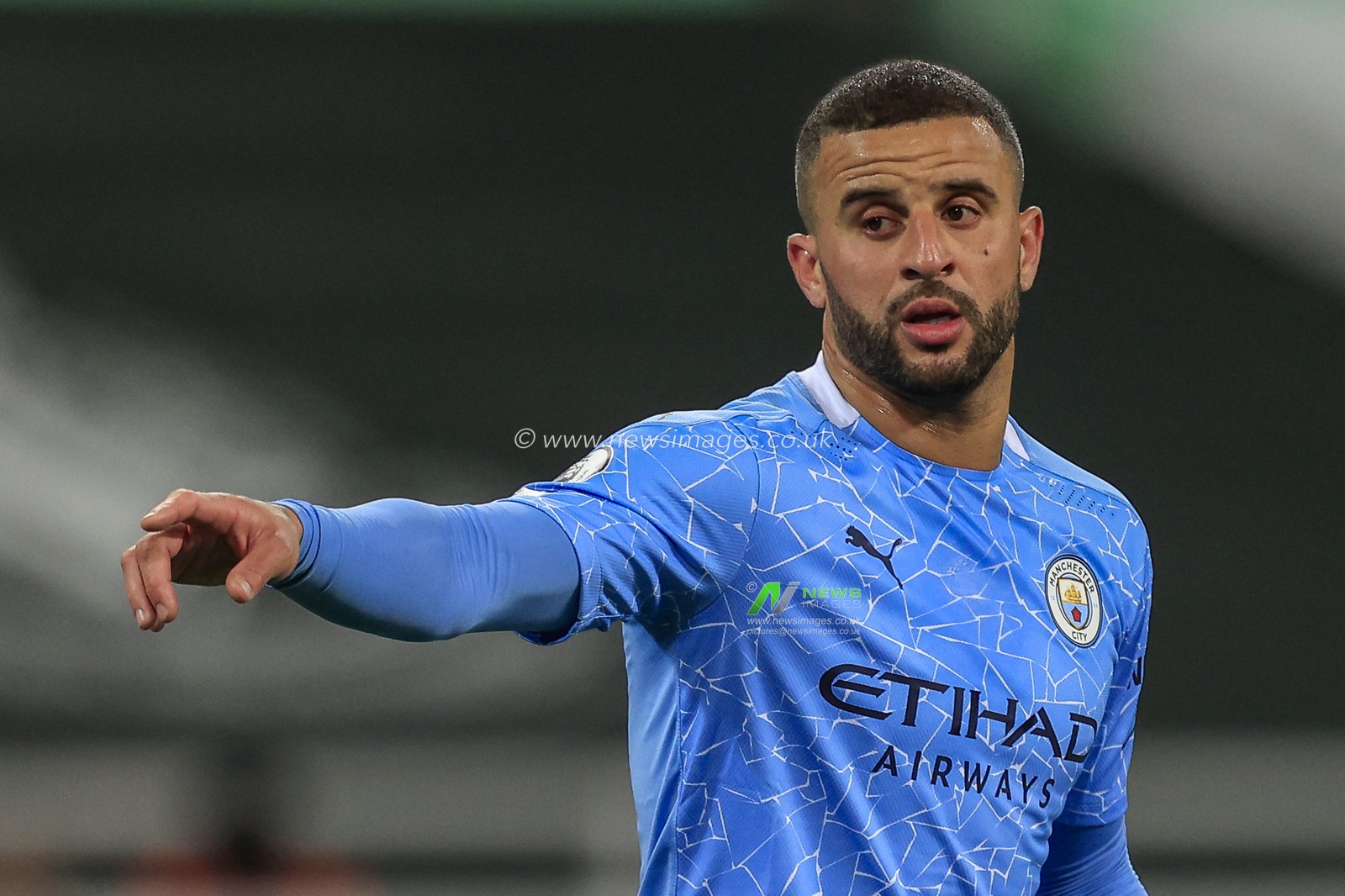 Kyle Walker #2 of Manchester City during the game