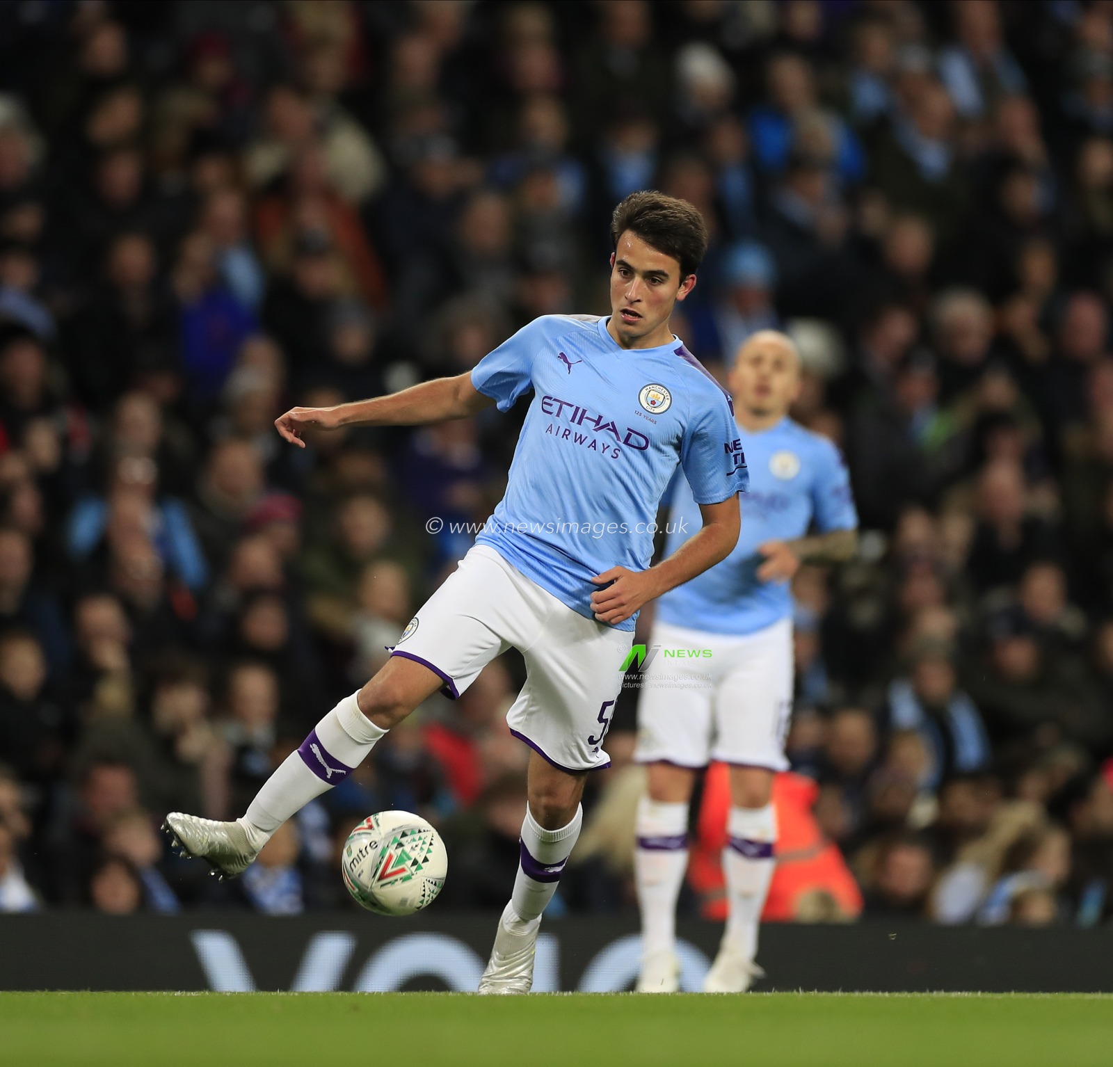 29th October 2019, Etihad Stadium, Manchester, England; Carabao Cup, Manchester City v Southampton : Eric Garcia (50) of Manchester City controls the ball

Credit: Conor Molloy/News Images