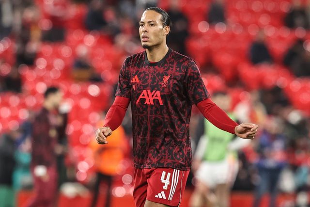 Virgil van Dijk of Liverpool in the pregame warmup session during the UEFA Champions League last 16 second leg match Liverpool vs Galatasaray at Anfield, Liverpool, United Kingdom on 18 March 2026

(Photo by Alfie Cosgrove/News Images)
