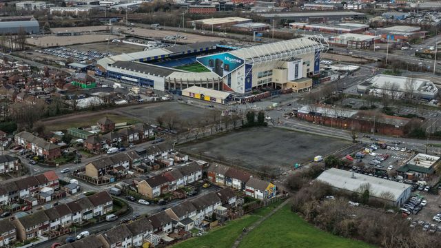 An aerial view of Elland Road during the Premier League match Leeds United vs Manchester City at Elland Road, Leeds, United Kingdom on 28 February 2026

(Photo by Mark Cosgrove/News Images)