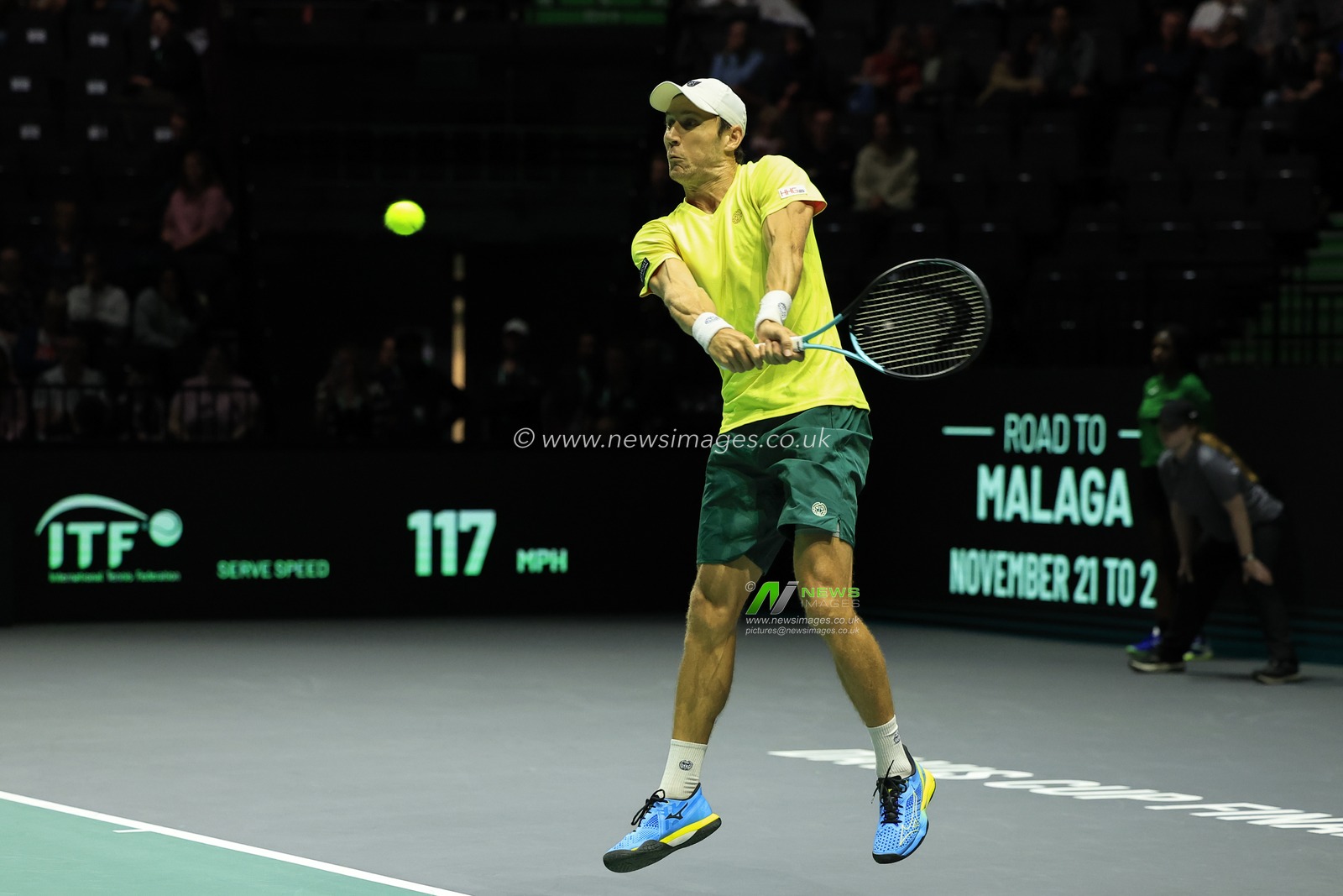 Matthew Ebden (AUS) in action during the Davis Cup match Great Britain vs Australia at Manchester AO Arena, Manchester, United Kingdom, 13th September 2023

(Photo by Conor Molloy/News Images)