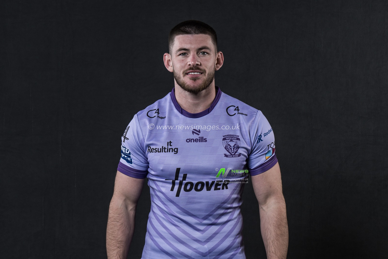 Danny Walker in the away shirt during the Warrington Wolves Team media day at Warrington wolves training centre, Warrington, United Kingdom, 16th January 2025

(Photo by Craig Thomas/News Images)