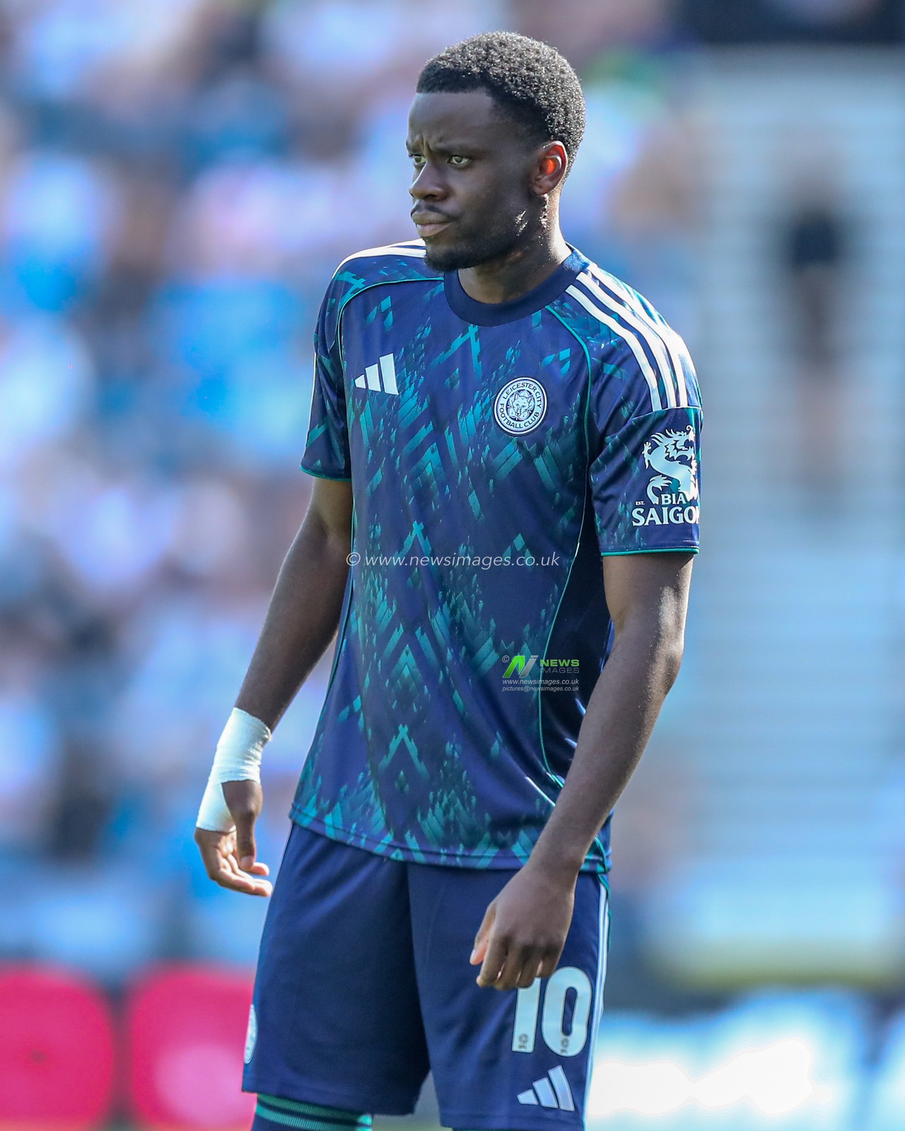 Stephy Mavididi of Leicester City during the Sky Bet Championship match Preston North End vs Leicester City at Deepdale, Preston, United Kingdom, 16th August 2025

(Photo by Jorge Horsted/News Images)