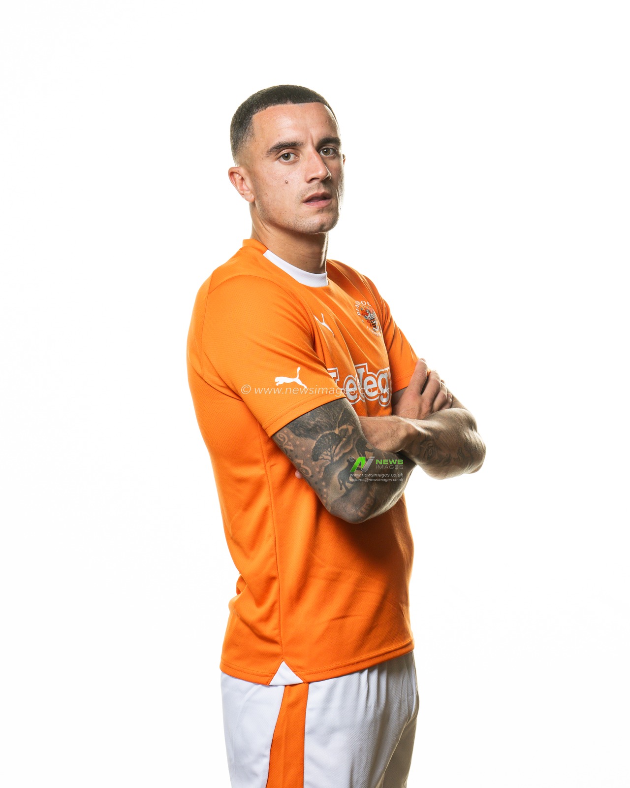 Blackpool Squad Headshots at Bloomfield Road, Blackpool, United Kingdom, 27th July 2023

(Photo by Craig Thomas/News Images)