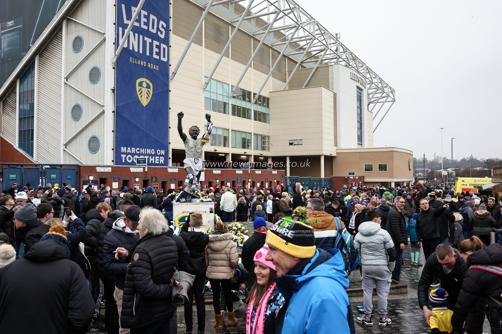 Billy Bremner Statue during the Emirates FA Cup Fourth Round match Leeds United vs Millwall at Elland Road, Leeds, United Kingdom, 8th February 2025

(Photo by Mark Cosgrove/News Images)
