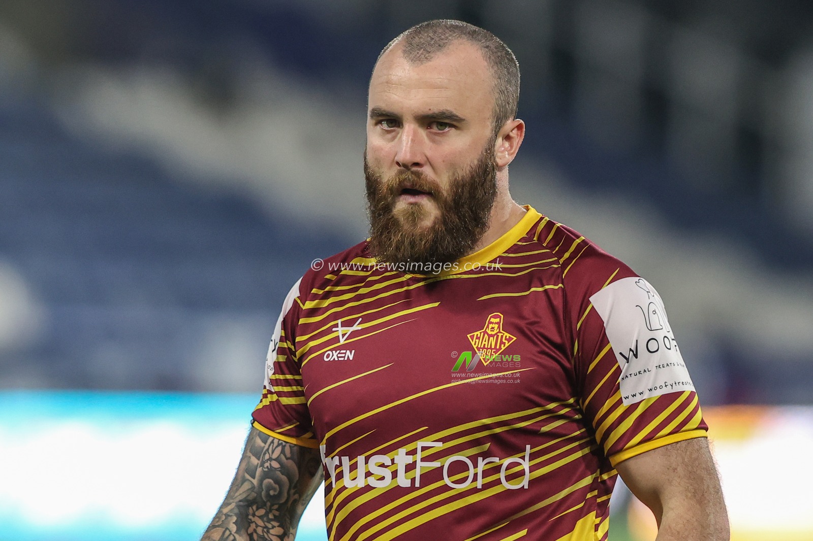 Jake Bibby of Huddersfield Giants during pre-game warm up during the Betfred Super League Round 27 match Huddersfield Giants vs Castleford Tigers at John Smith's Stadium, Huddersfield, United Kingdom, 19th September 2024

(Photo by Alfie Cosgrove/News Images)