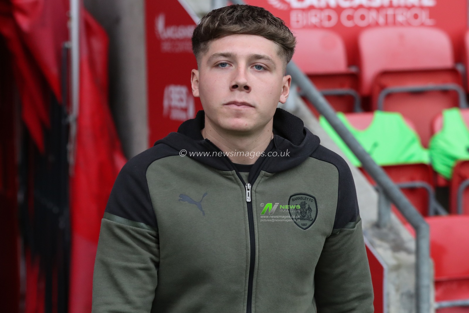 Aiden Marsh of Barnsley arrives during the Sky Bet League 1 match Fleetwood Town vs Barnsley at Highbury Stadium, Fleetwood, United Kingdom, 17th February 2024

(Photo by Alfie Cosgrove/News Images)