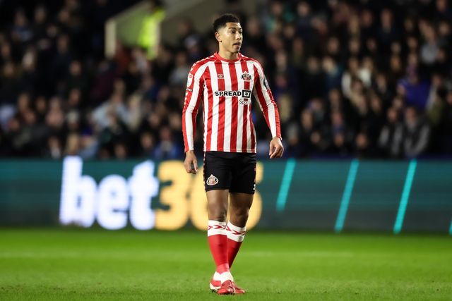 Jobe Bellingham of Sunderland during the Sky Bet Championship match Sheffield Wednesday vs Sunderland at Hillsborough, Sheffield, United Kingdom, 28th February 2025

(Photo by Mark Cosgrove/News Images)