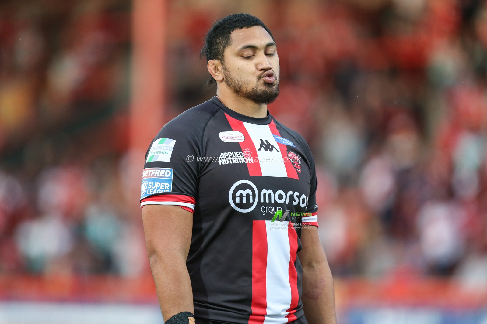 Pauli Pauli (12) of Salford Red Devils during the game