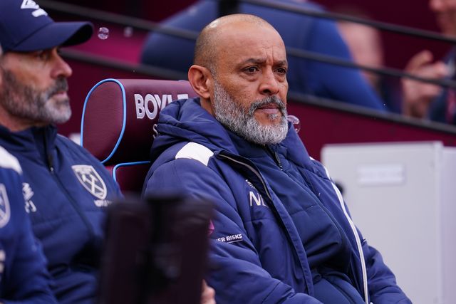Nuno Espirito Santo manager of West Ham United during the Emirates FA Cup Quarter-Final match West Ham United vs Leeds United at London Stadium, London, United Kingdom on 04 April 2026

(Photo by Harvey Murphy/News Images)