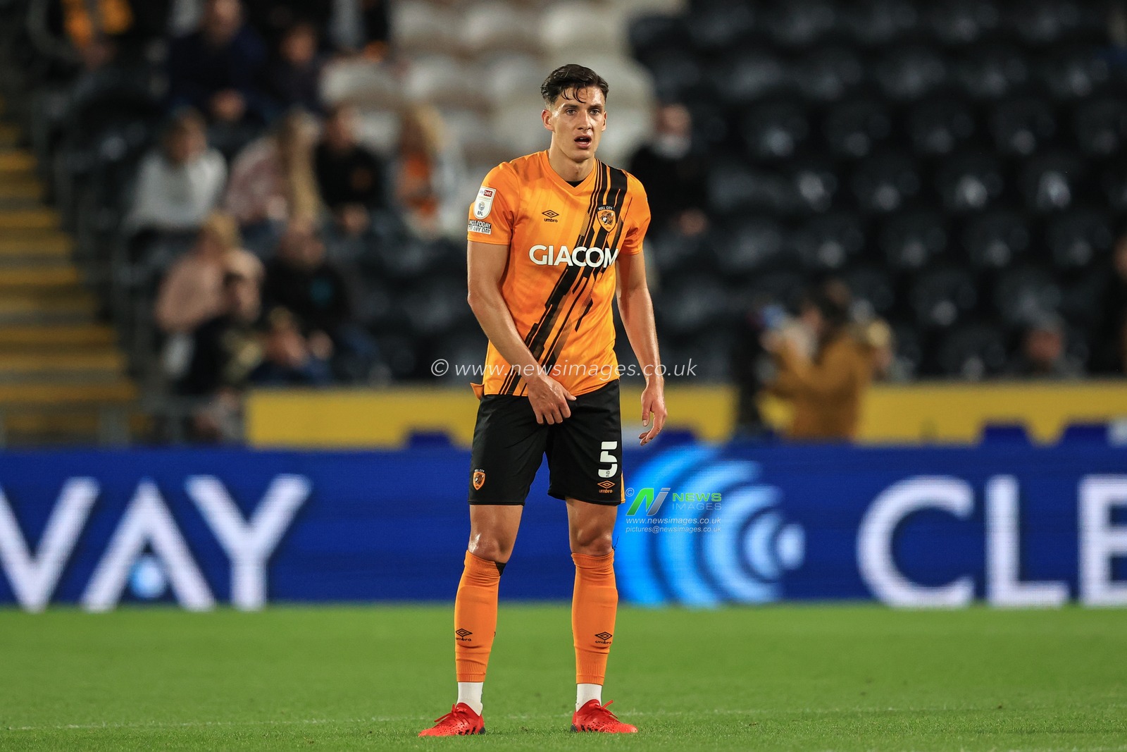 Alfie Jones #5 of Hull City during the game