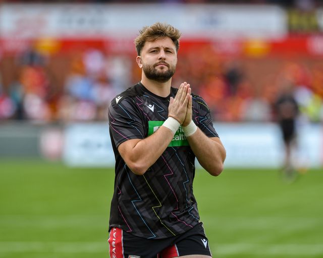 Will Trenholm of Gloucester Rugby warming up during the Gallagher Premiership match Gloucester vs Exeter at Kingsholm Stadium, Gloucester, United Kingdom on 26 April 2026

(Photo by Alex Williamson/News Images)