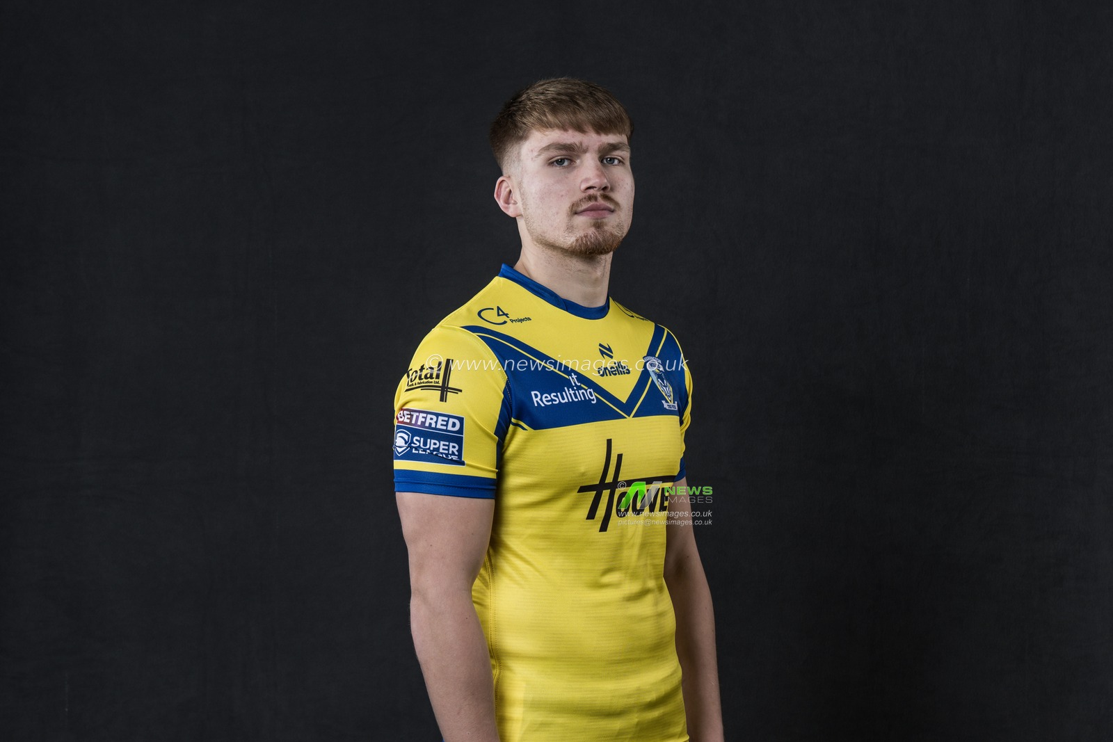 Nolan tupaea in the Home Kit during the Warrington Wolves Team Media day at Warrington wolves training centre, Warrington, United Kingdom, 16th January 2025

(Photo by Craig Thomas/News Images)