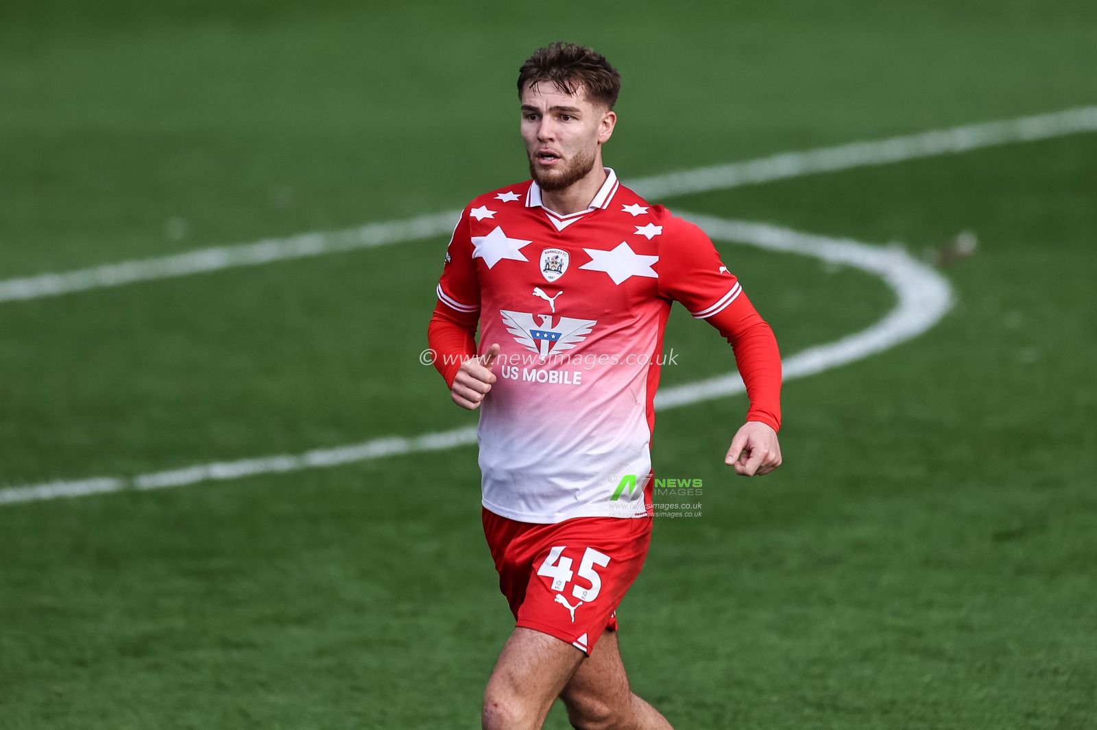 John Mcatee of Barnsley during the Sky Bet League 1 match Barnsley vs Derby County at Oakwell, Barnsley, United Kingdom, 24th February 2024

(Photo by Mark Cosgrove/News Images)
