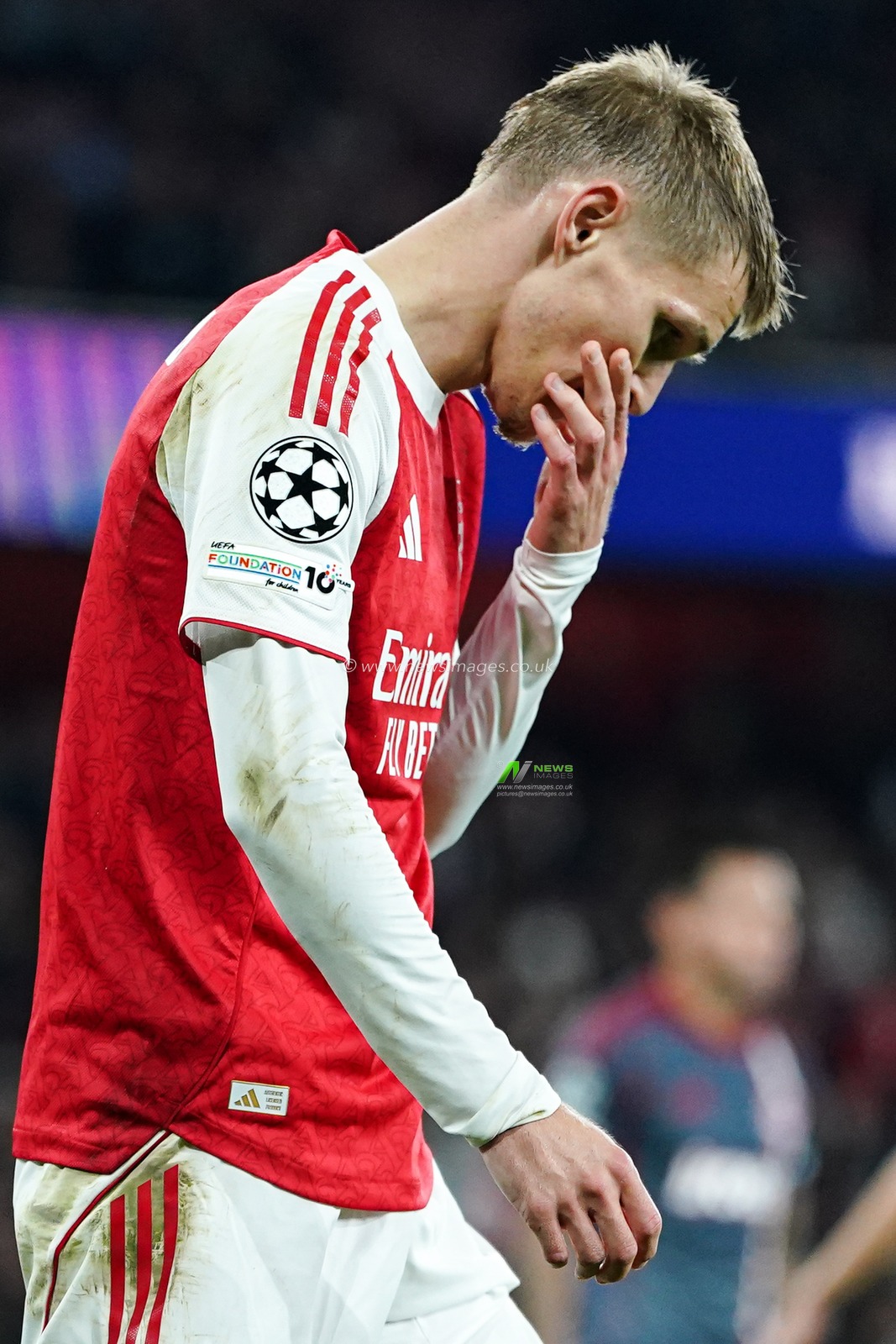 Martin Ødegaard of Arsenal during the UEFA Champions League match Arsenal vs Olympiakos FC at Emirates Stadium, London, United Kingdom, 1st October 2025

(Photo by Harvey Murphy/News Images)