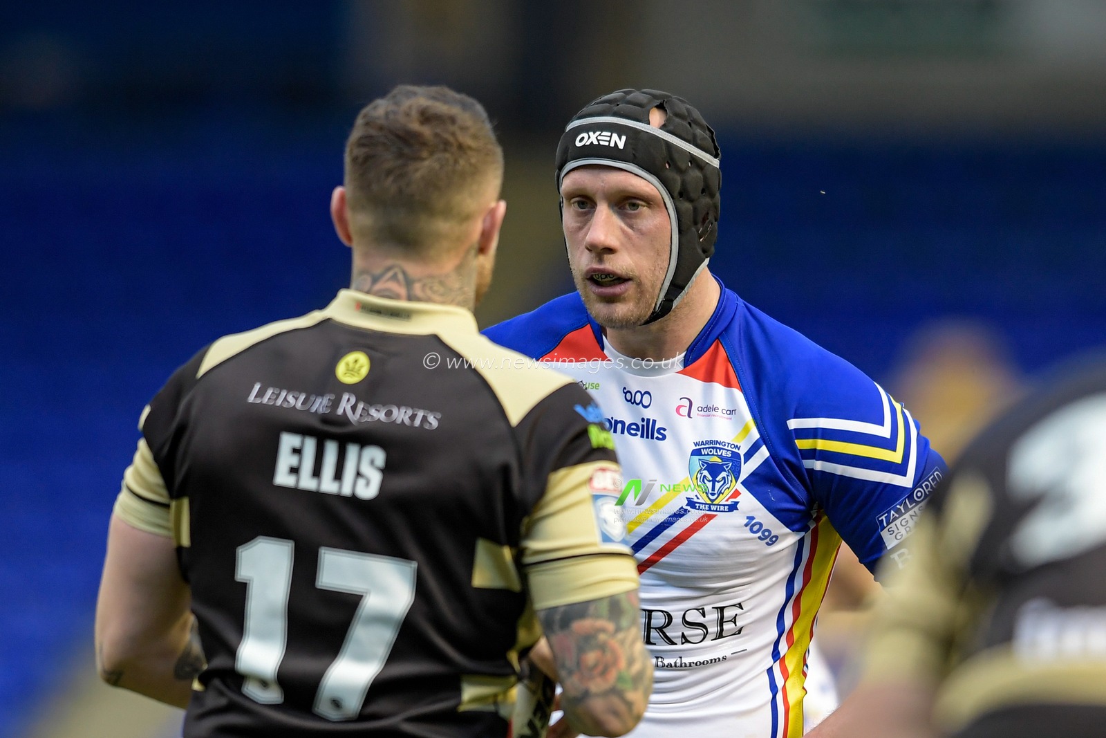 Chris Hill (8) of Warrington Wolves in action during the game