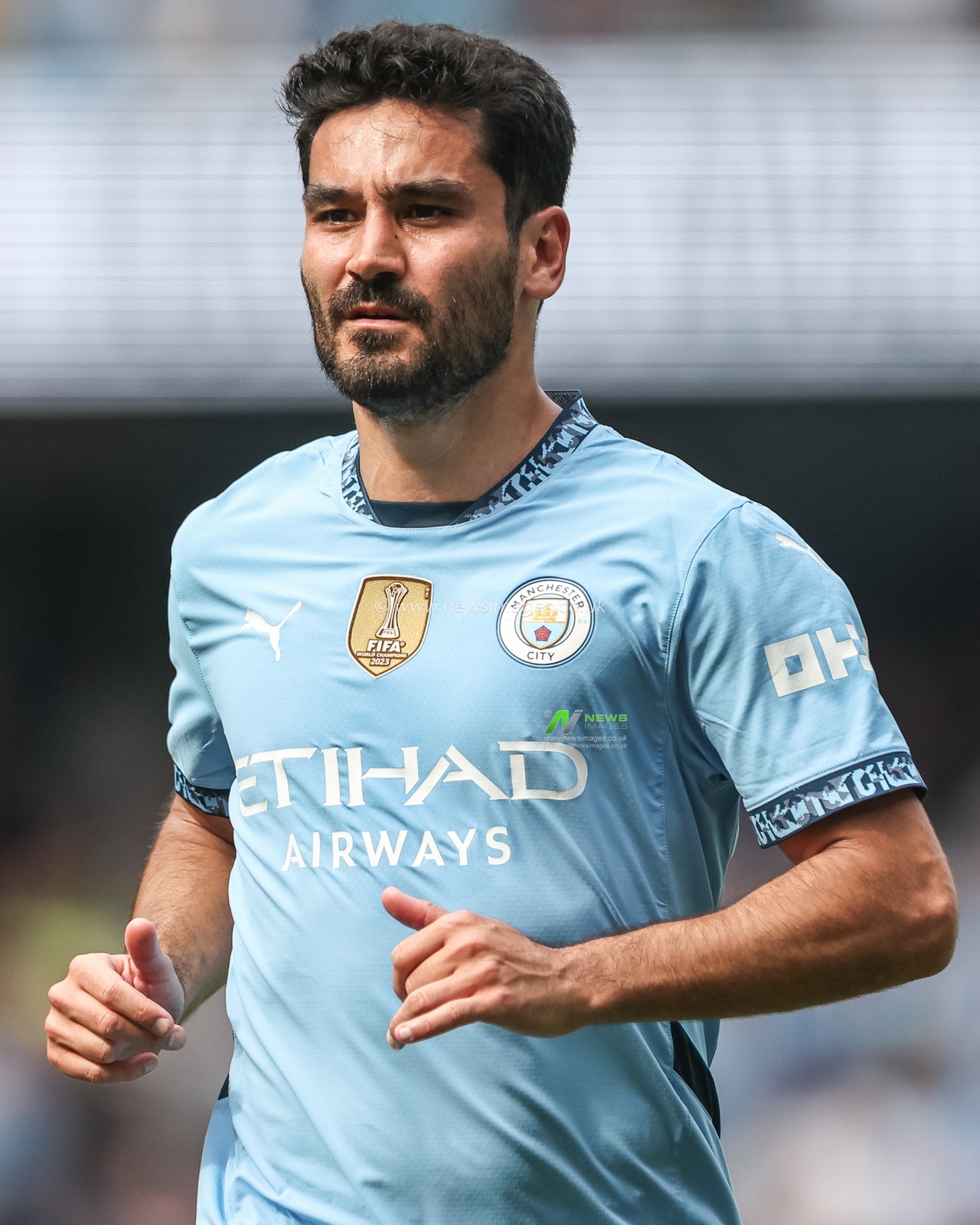 Ä°lkay GÃ¼ndoÄŸan of Manchester City during the Premier League match Manchester City vs Crystal Palace at Etihad Stadium, Manchester, United Kingdom, 12th April 2025

(Photo by Mark Cosgrove/News Images)