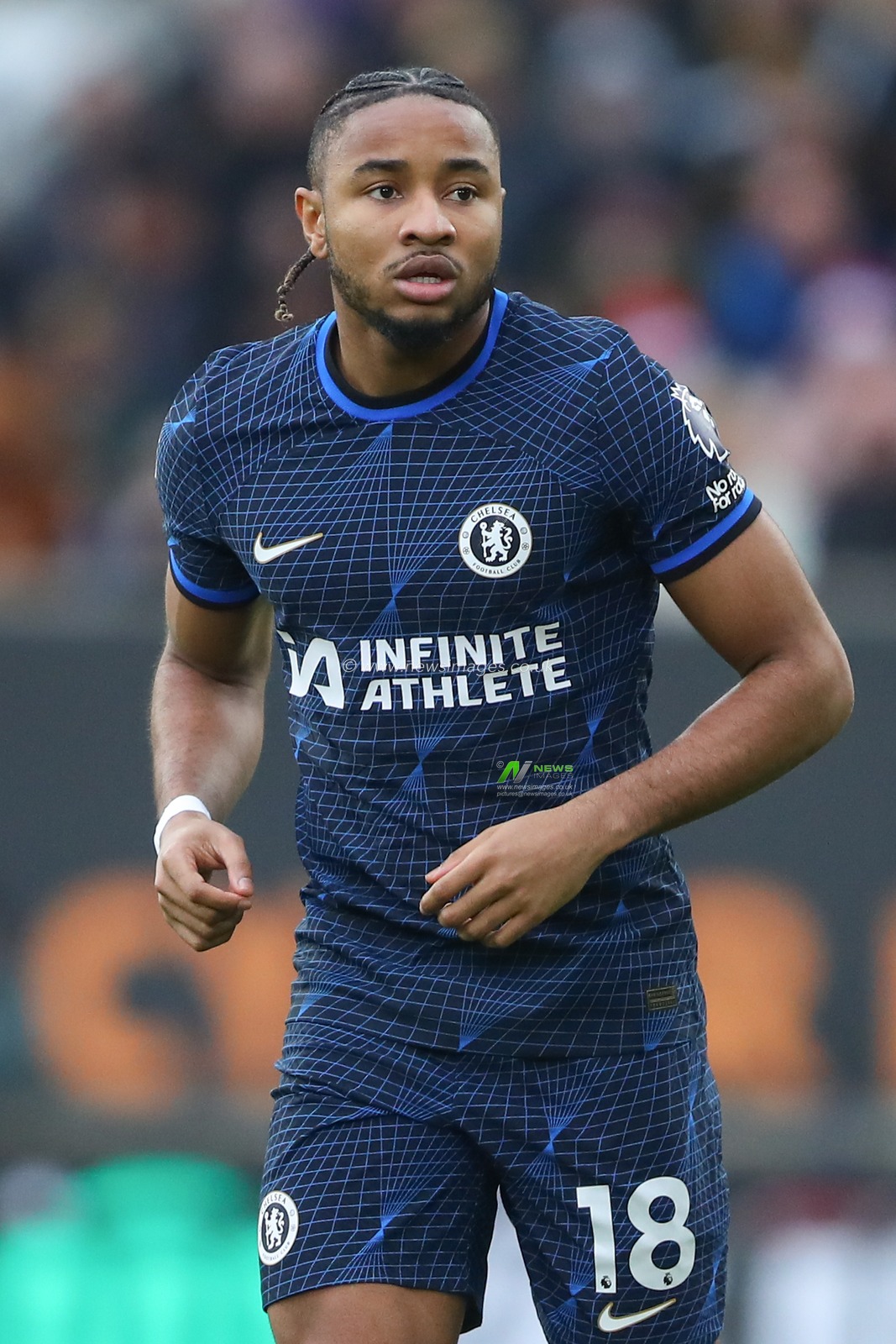 Christopher Nkunku of Chelsea during the Premier League match Wolverhampton Wanderers vs Chelsea at Molineux, Wolverhampton, United Kingdom, 24th December 2023

(Photo by Gareth Evans/News Images)