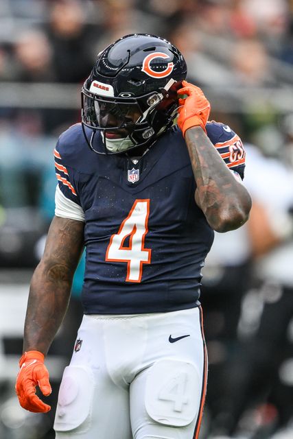 D'Andre Swift of the Chicago Bears during the Week 6 match Chicago Bears vs Jacksonville Jaguars at Tottenham Hotspur Stadium, London, United Kingdom, 13th October 2024

(Photo by Craig Thomas/News Images)