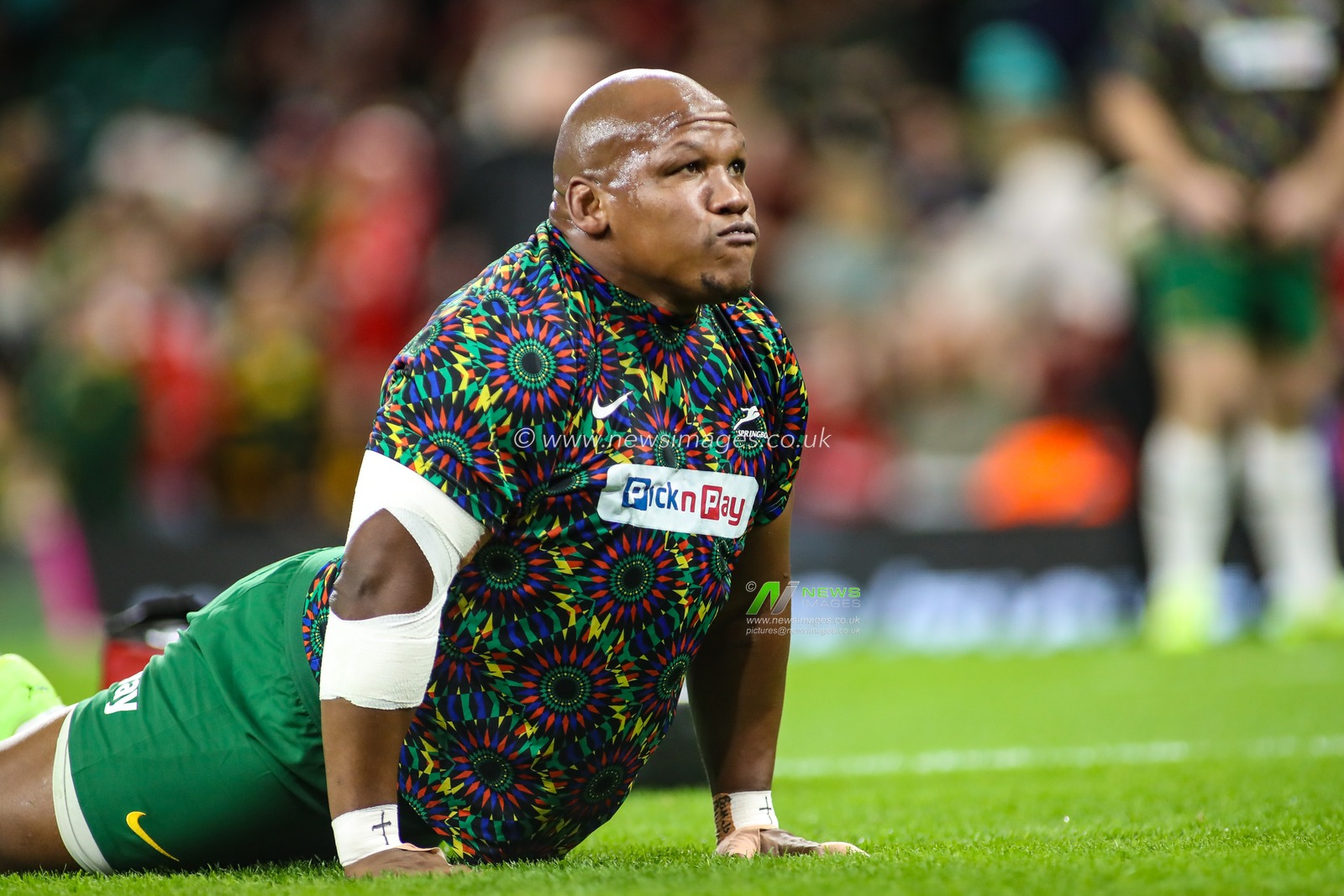 Bongi Mbonambi of South Africa warms-up ahead of the Quilter Nations Series 2025 match Wales vs South Africa at Principality Stadium, Cardiff, United Kingdom, 29th November 2025

(Photo by Andrew Lewis/News Images)

*** GER AUT SUI OUT ***