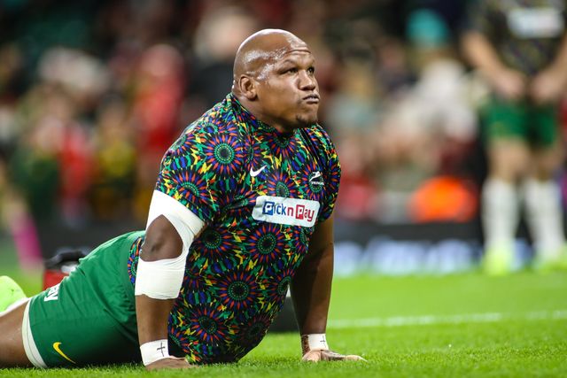 Bongi Mbonambi of South Africa warms-up ahead of the Quilter Nations Series 2025 match Wales vs South Africa at Principality Stadium, Cardiff, United Kingdom, 29th November 2025

(Photo by Andrew Lewis/News Images)

*** GER AUT SUI OUT ***