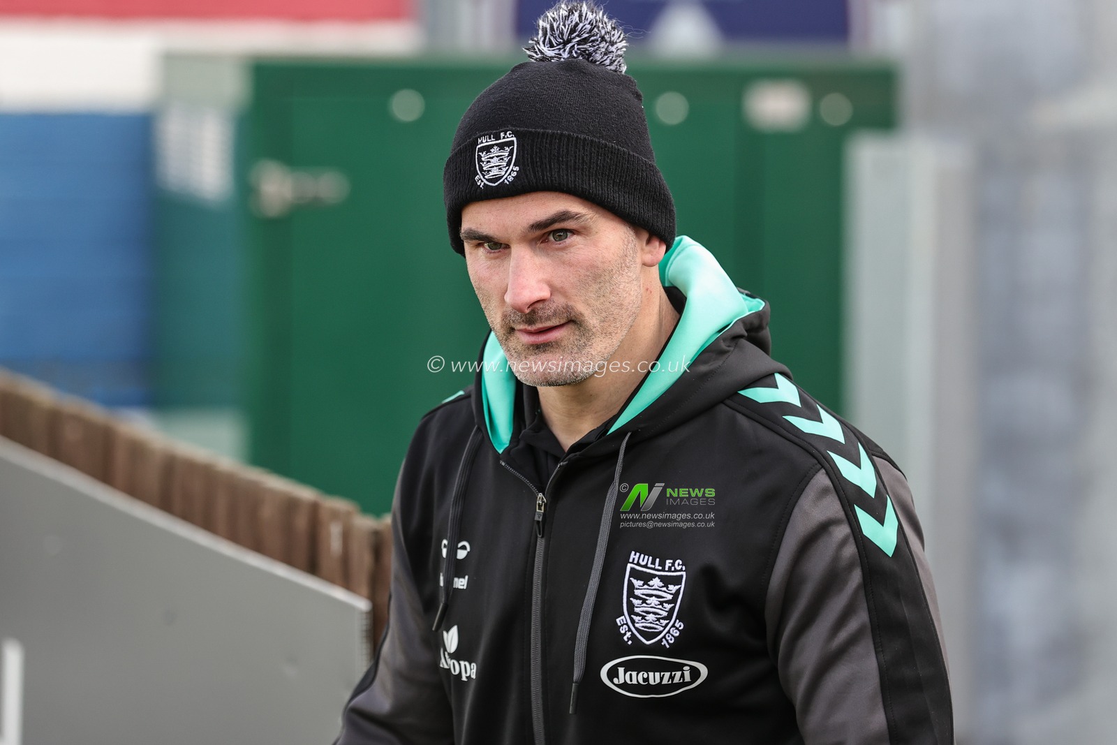 Danny Houghto #9 of Hull FC arrives at The Be Well Support Stadium during the Rugby League Pre Season match Wakefield Trinity vs Hull FC at The Be Well Support Stadium, Wakefield, United Kingdom, 5th February 2023

(Photo by Mark Cosgrove/News Images)