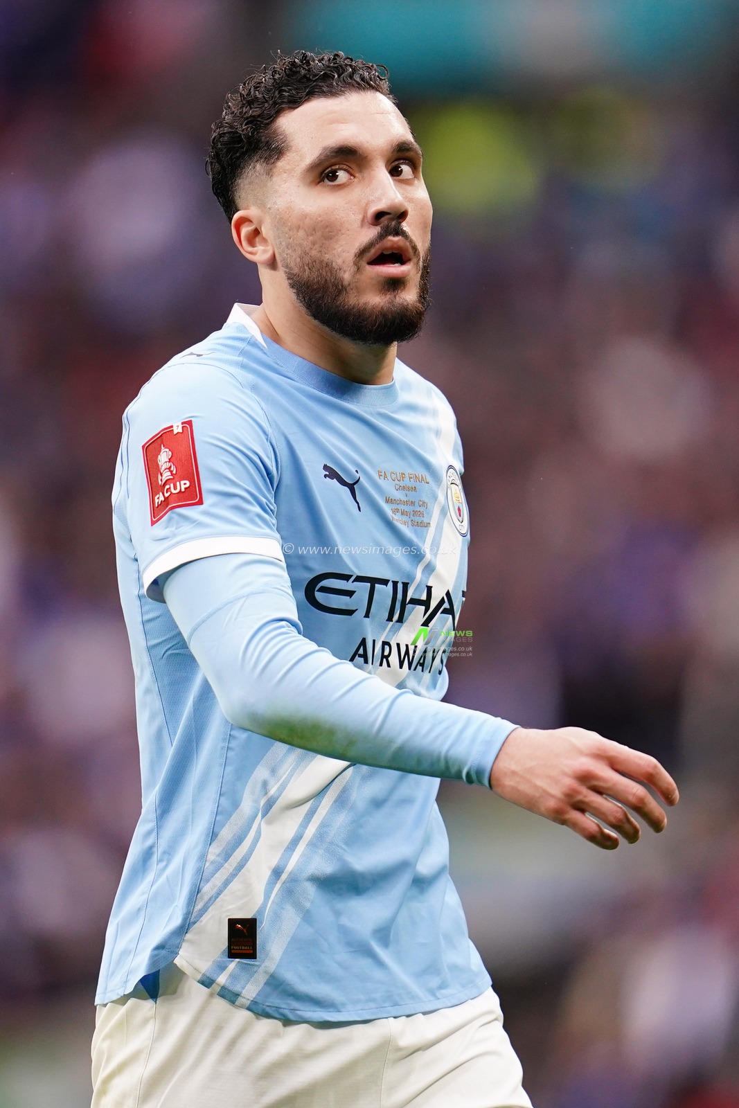 Rayan Cherki of Manchester City during the Emirates FA Cup Final match Chelsea vs Manchester City at Wembley Stadium, London, United Kingdom on 16 May 2026

(Photo by Harvey Murphy/News Images)