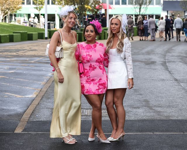 Racegoers make their way in during the 2026 Randox Grand National Day at Aintree Racecourse, Aintree, United Kingdom on 11 April 2026

(Photo by Mark Cosgrove/News Images)
