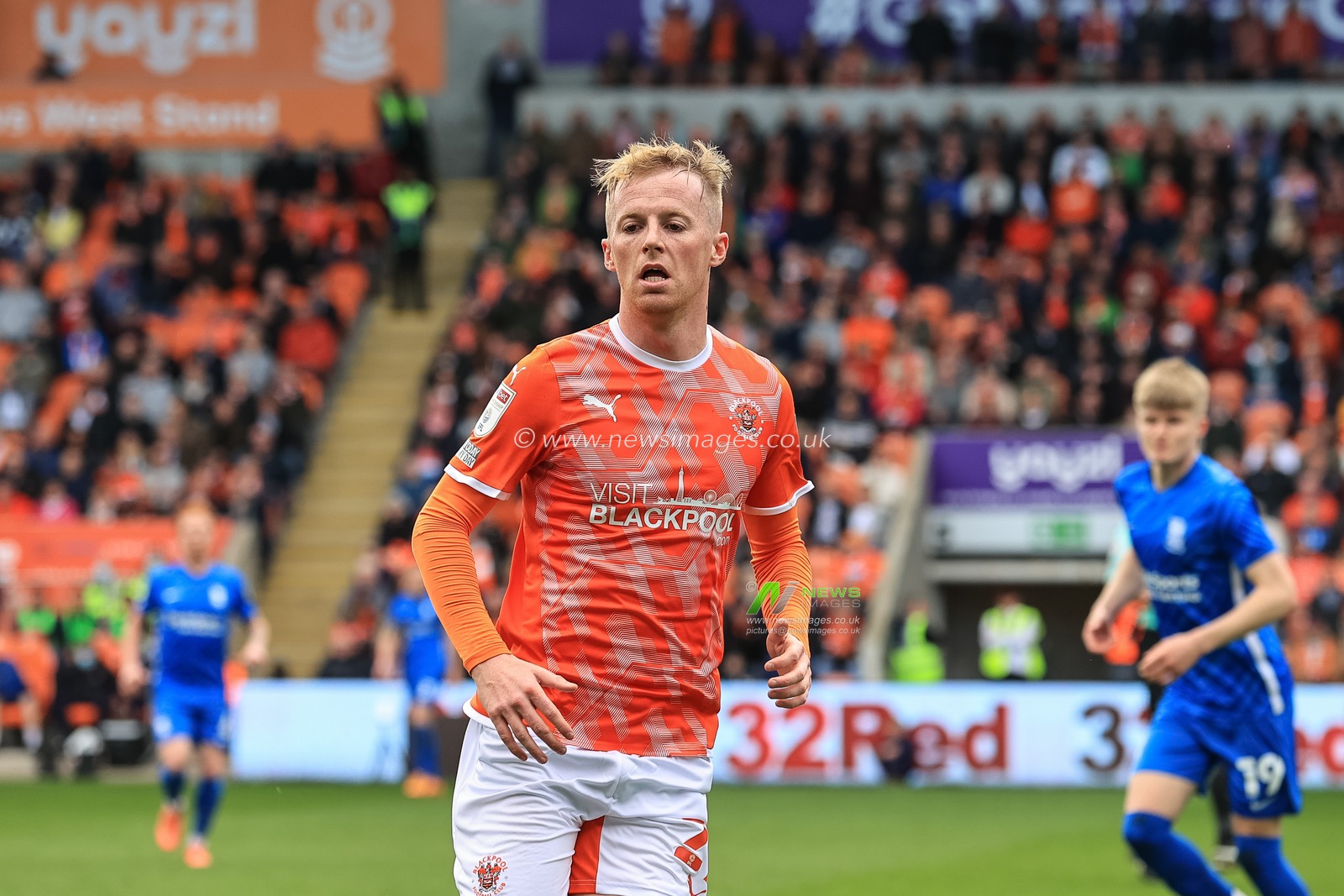 Charlie Kirk #27 of Blackpool during the game