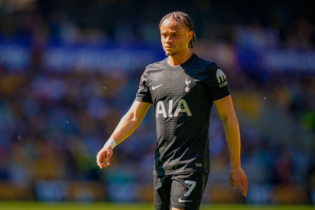 Xavi Simons of Tottenham Hotspur during the Premier League match Wolverhampton Wanderers vs Tottenham Hotspur at Molineux, Wolverhampton, United Kingdom on 25 April 2026

(Photo by Maynard Manyowa/News Images)