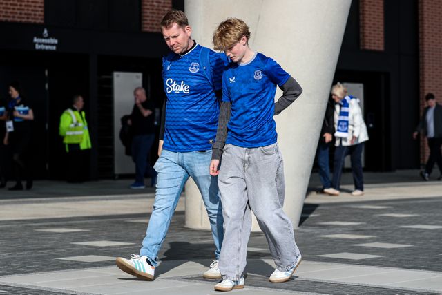 Everton fans arrive at ground ahead of the Premier League match Everton vs Chelsea at Hill Dickinson Stadium, Liverpool, United Kingdom on 21 March 2026

(Photo by Jorge Horsted/News Images)