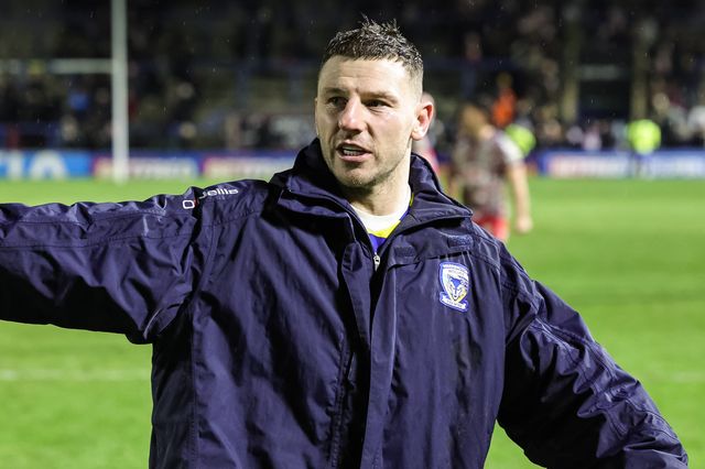 George Williams of Warrington Wolves during the Pre Season match Warrington Wolves vs Leigh Leopards at Halliwell Jones Stadium, Warrington, United Kingdom, 30th January 2026

(Photo by Mark Cosgrove/News Images)