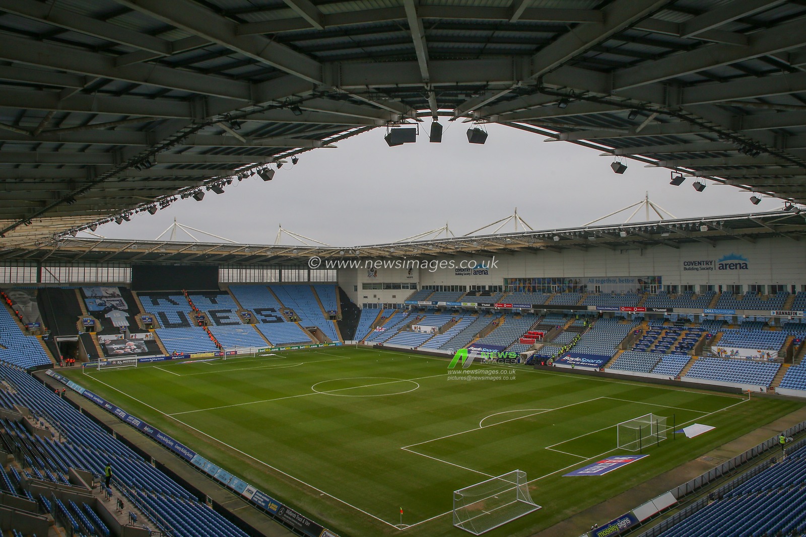 General view inside of Coventry Building Society Arena, home of Coventry City ahead of the Sky Bet Championship match Coventry City vs Huddersfield Town at Coventry Building Society Arena, Coventry, United Kingdom, 28th January 2023

(Photo by Gareth Evans/News Images)