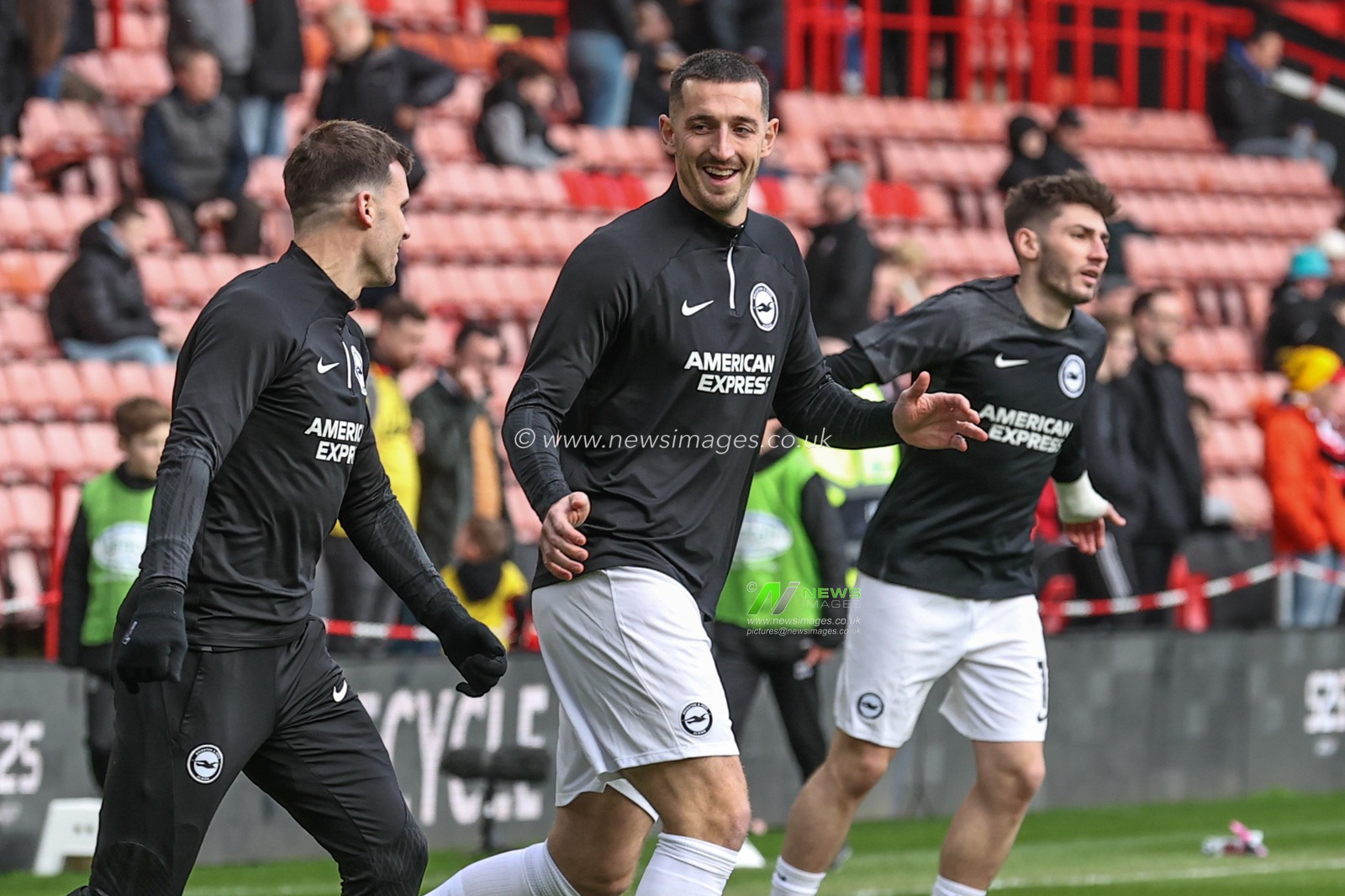 Lewis Dunk of Brighton & Hove Albion in the pregame warmup session during the Premier League match Sheffield United vs Brighton and Hove Albion at Bramall Lane, Sheffield, United Kingdom, 18th February 2024

(Photo by Mark Cosgrove/News Images)