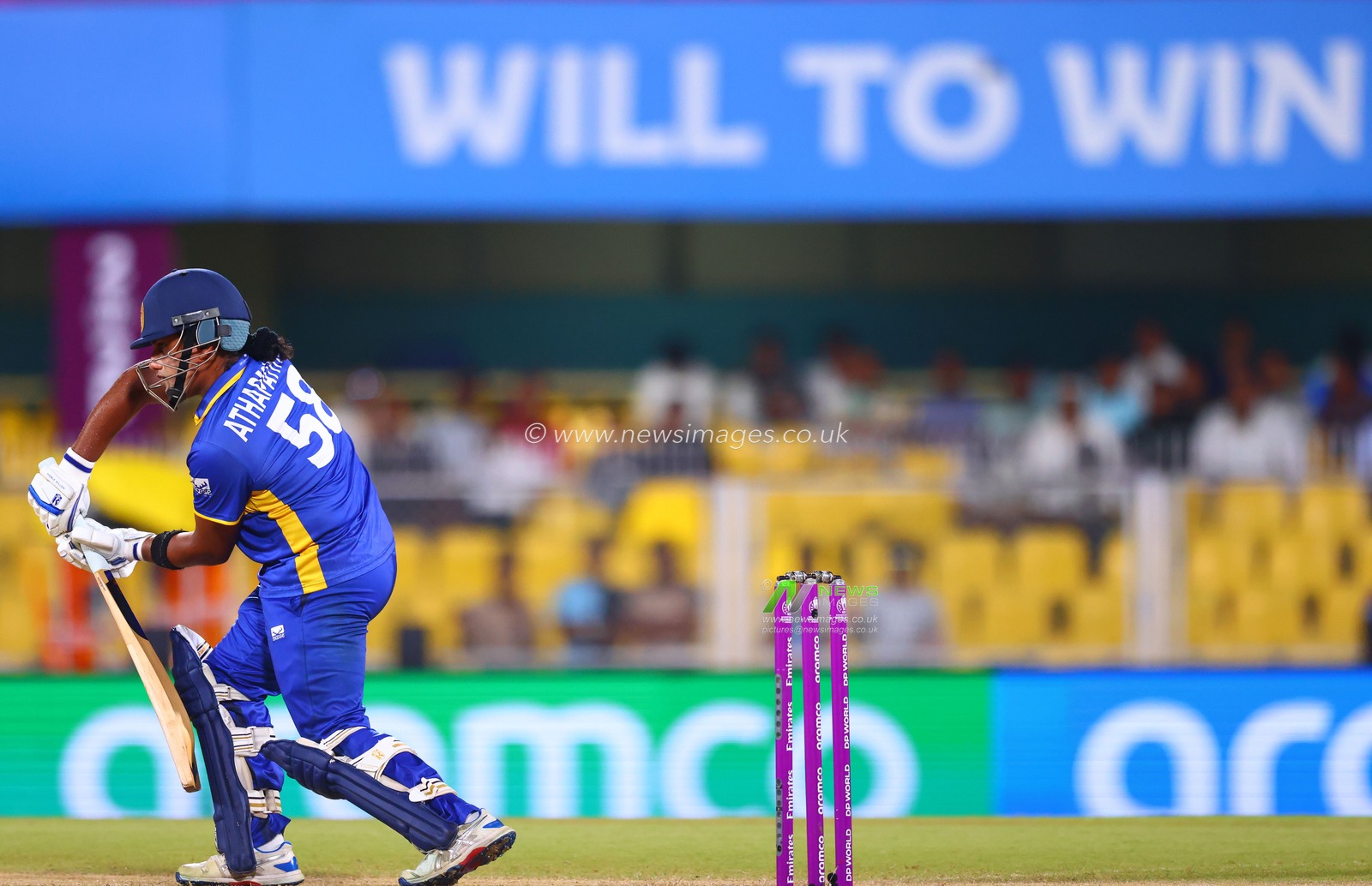 Chamari Athapaththu (captain) of Sri Lanka in action during the ICC Women's World Cup India Women v Sri Lanka Women at ACA Barsapara Cricket Stadium, Guwahati, India, 30th September 2025

(Photo by Shubhajit Roy Karmakar/News Images)