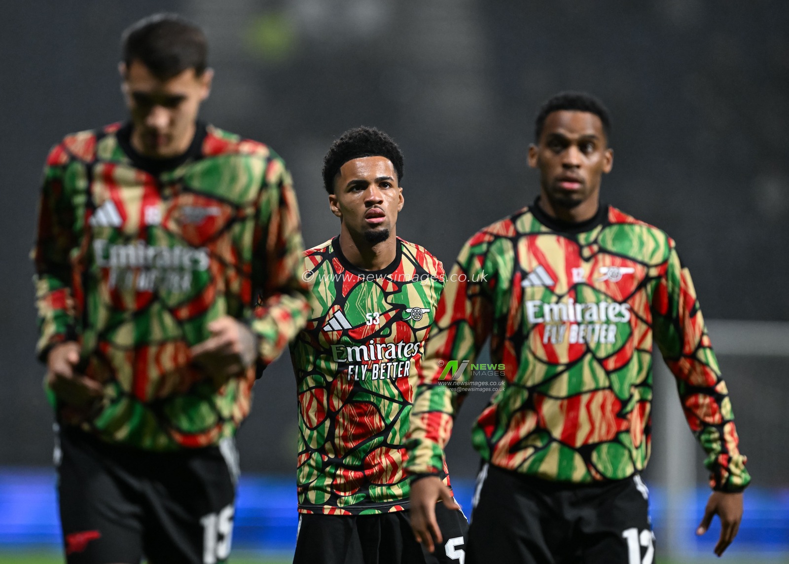 Ethan Nwaneri of Arsenal warms up ahead of the Carabao Cup Last 16 match Preston North End vs Arsenal at Deepdale, Preston, United Kingdom, 30th October 2024

(Photo by Cody Froggatt/News Images)