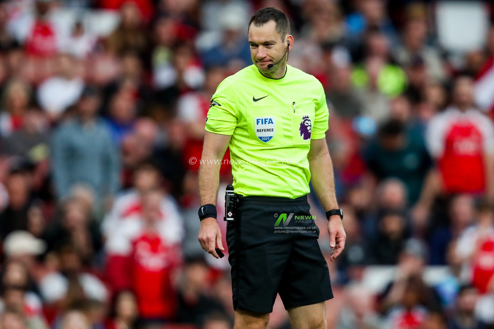 Referee Jarred Gillett looks on during the Premier League match Arsenal vs Bournemouth at Emirates Stadium, London, United Kingdom, 3rd May 2025

(Photo by Izzy Poles/News Images)