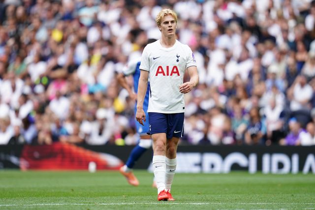 Lucas Bergvall of Tottenham Hotspur during the pre-season friendly match Tottenham Hotspur vs Hoffenheim at Tottenham Hotspur Stadium, London, United Kingdom on 15 August 2026

(Photo by Harvey Murphy/News Images)