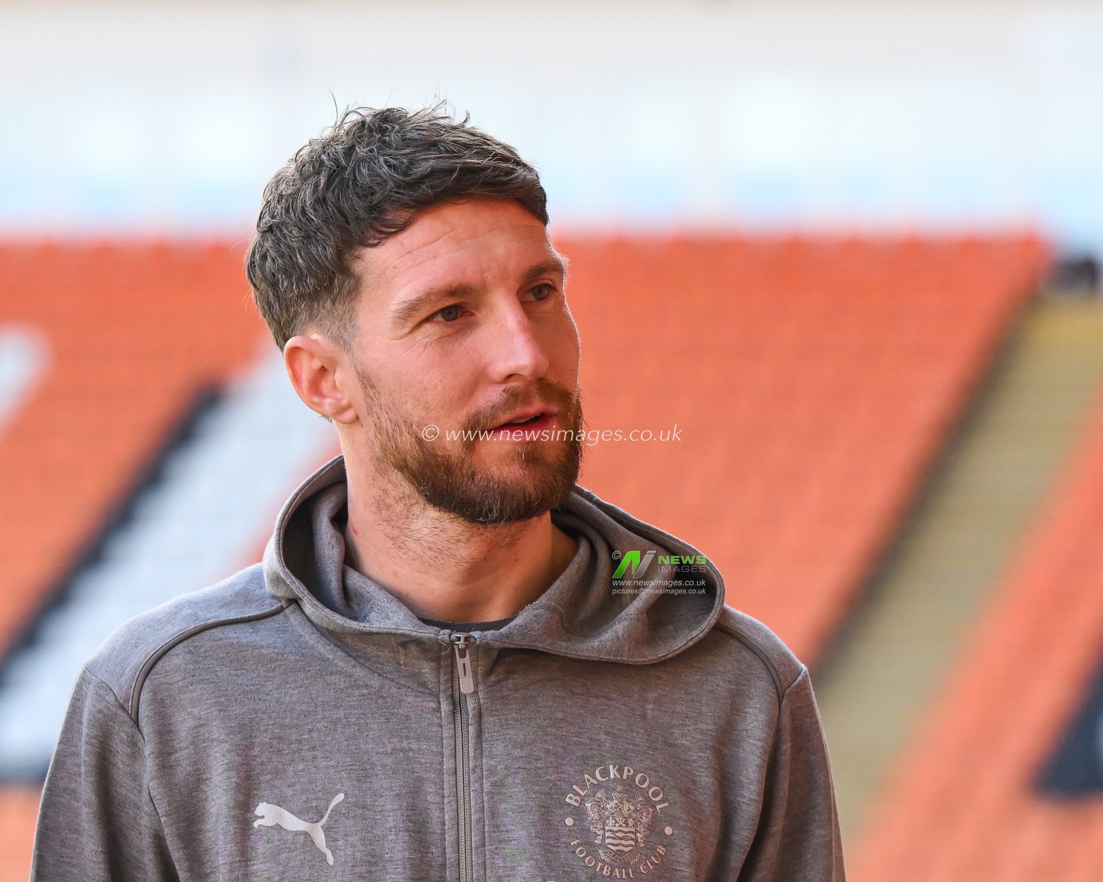 James Husband of Blackpool arrives ahead of the Sky Bet League 1 match Blackpool vs Leyton Orient at Bloomfield Road, Blackpool, United Kingdom, 15th March 2025

(Photo by Craig Thomas/News Images)