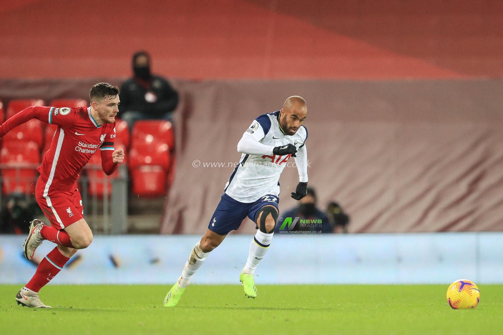 Lucas #27 of Tottenham Hotspur in action during the game
