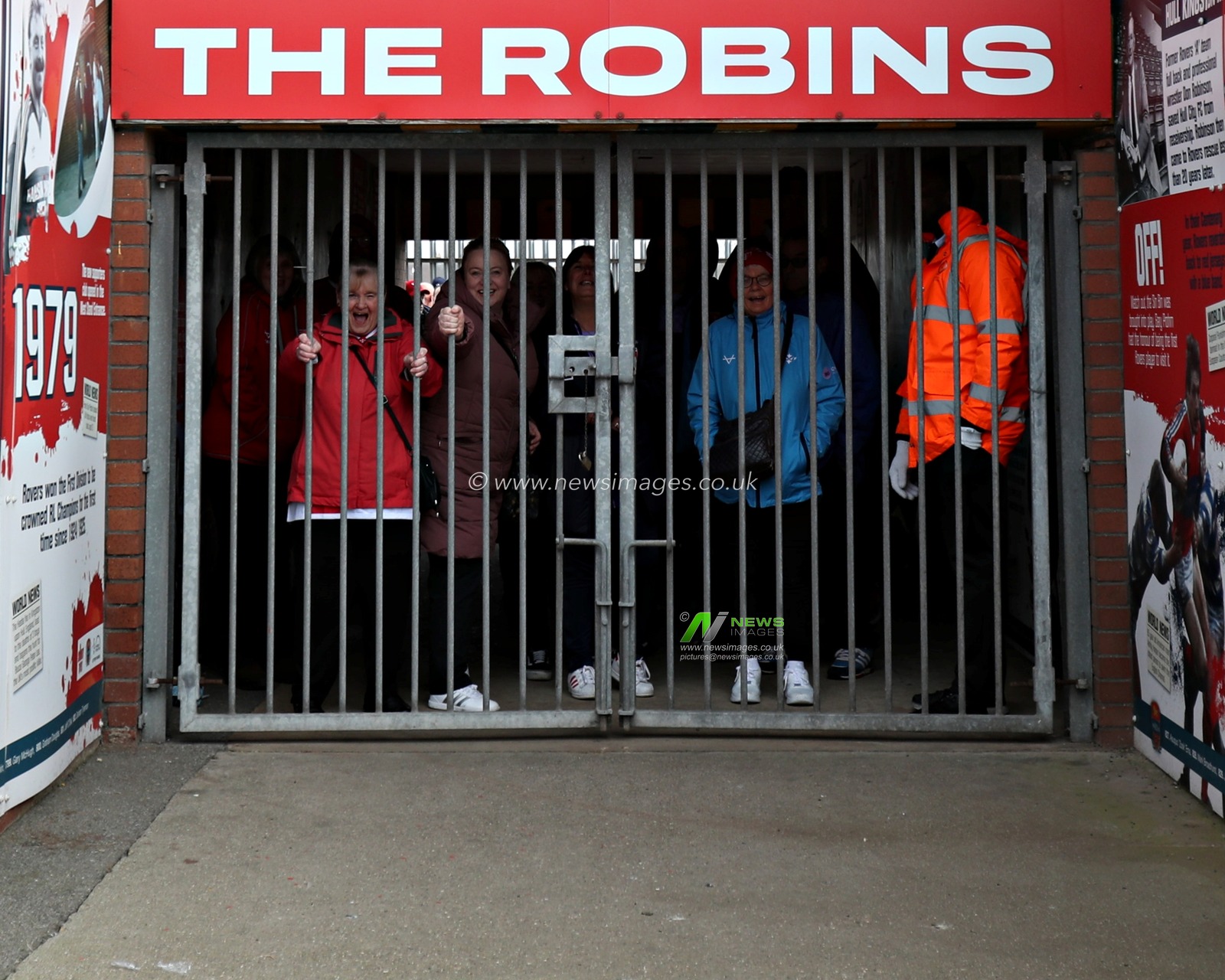 Fans wait to be let into the stand at Sewell Group Craven Park before the Betfred Super League Round 5 match Hull KR vs Leigh Leopards at Sewell Group Craven Park, Kingston upon Hull, United Kingdom, 22nd March 2025

(Photo by Sam Eaden/News Images)