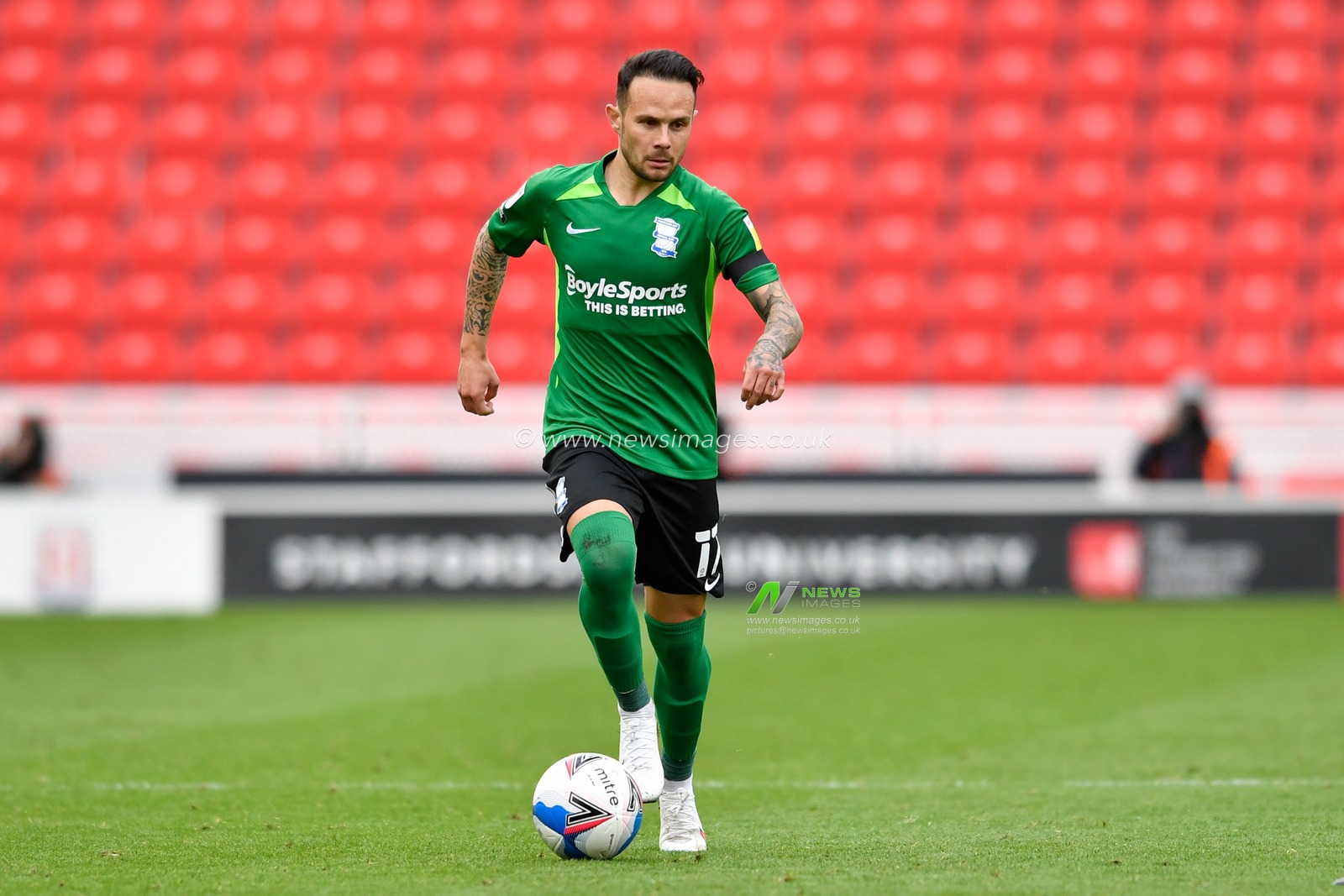 Ivan Sanchez (17) of Birmingham City runs with the ball