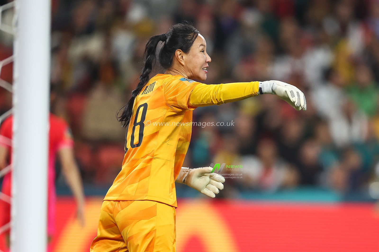 Kim Jung-mi #18 of South Korea during the FIFA Women's World Cup 2023 Group H South Korea Women vs Germany Women at Adelaide Oval, Adelaide, Australia, 3rd August 2023

(Photo by Patrick Hoelscher/News Images)