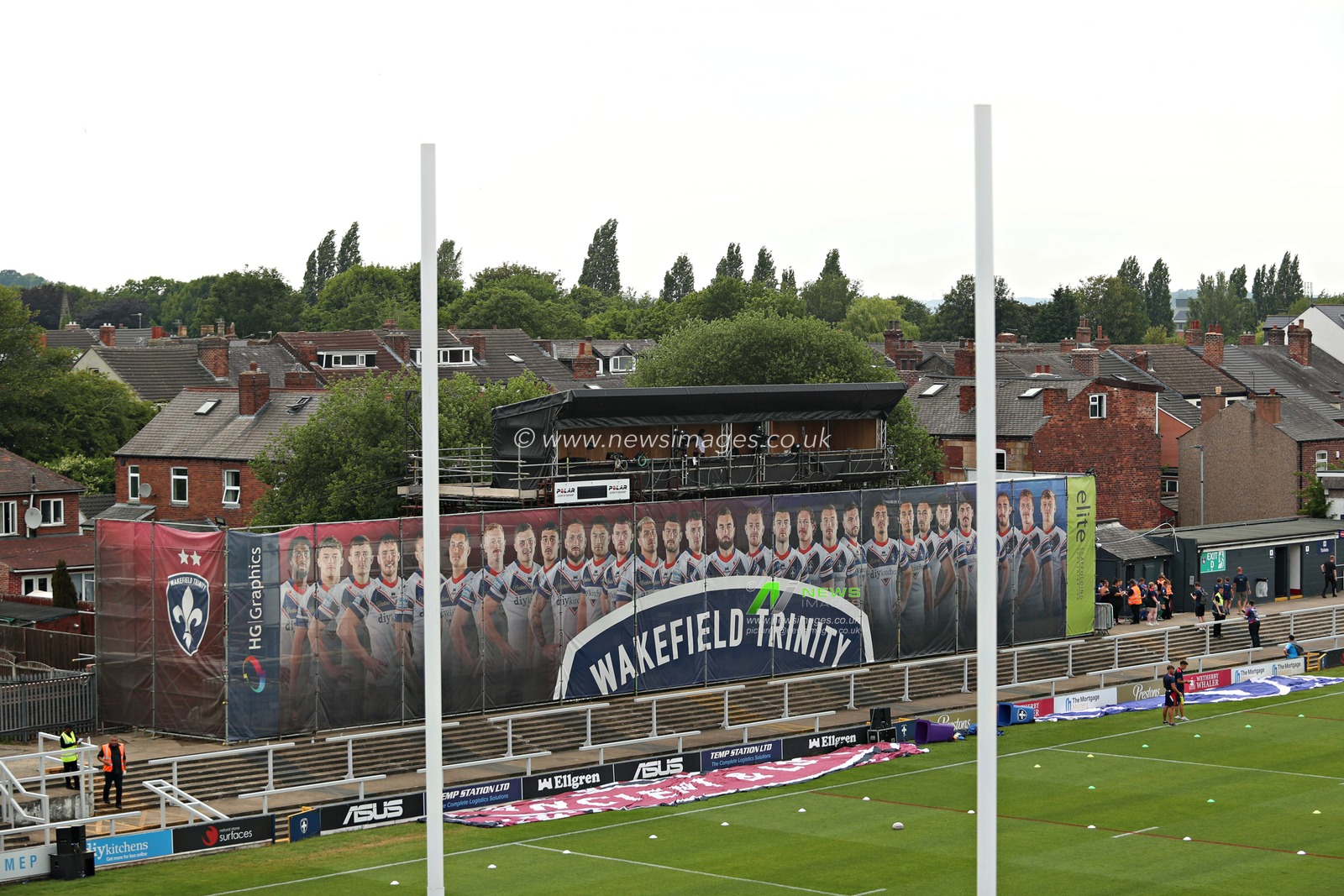 A general view of the DIY Kitchens Stadium before the Betfred Super League round 15 match Wakefield Trinity vs Wigan Warriors at DIY Kitchens Stadium, Wakefield, United Kingdom, 20th June 2025

(Photo by Sam Eaden/News Images)