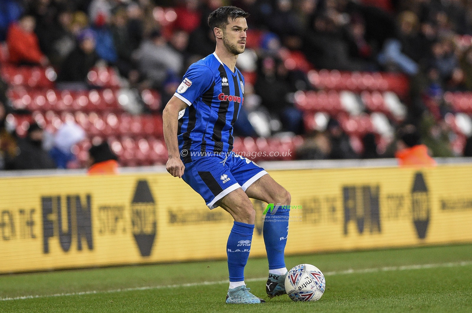 11th February 2020, Stadium Of Light, Sunderland, England; Sky Bet League 1, Sunderland v Rochdale : Jimmy Keohane (13) of Rochdale in action