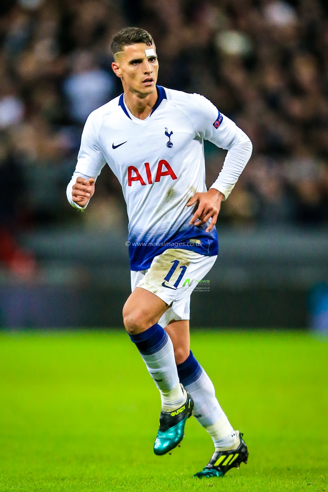 28th November 2018, Wembley Stadium, London, England; UEFA Champions League, Tottenham v Inter Milan ; Erik Lamela (11) of Tottenham


Credit: Georgie Kerr/News Images