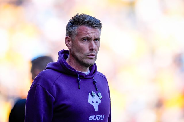 Rob Edwards manager of Wolverhampton Wanderers walks ut prior to kick off during the Premier League match Wolverhampton Wanderers vs Tottenham Hotspur at Molineux, Wolverhampton, United Kingdom on 25 April 2026

(Photo by Maynard Manyowa/News Images)