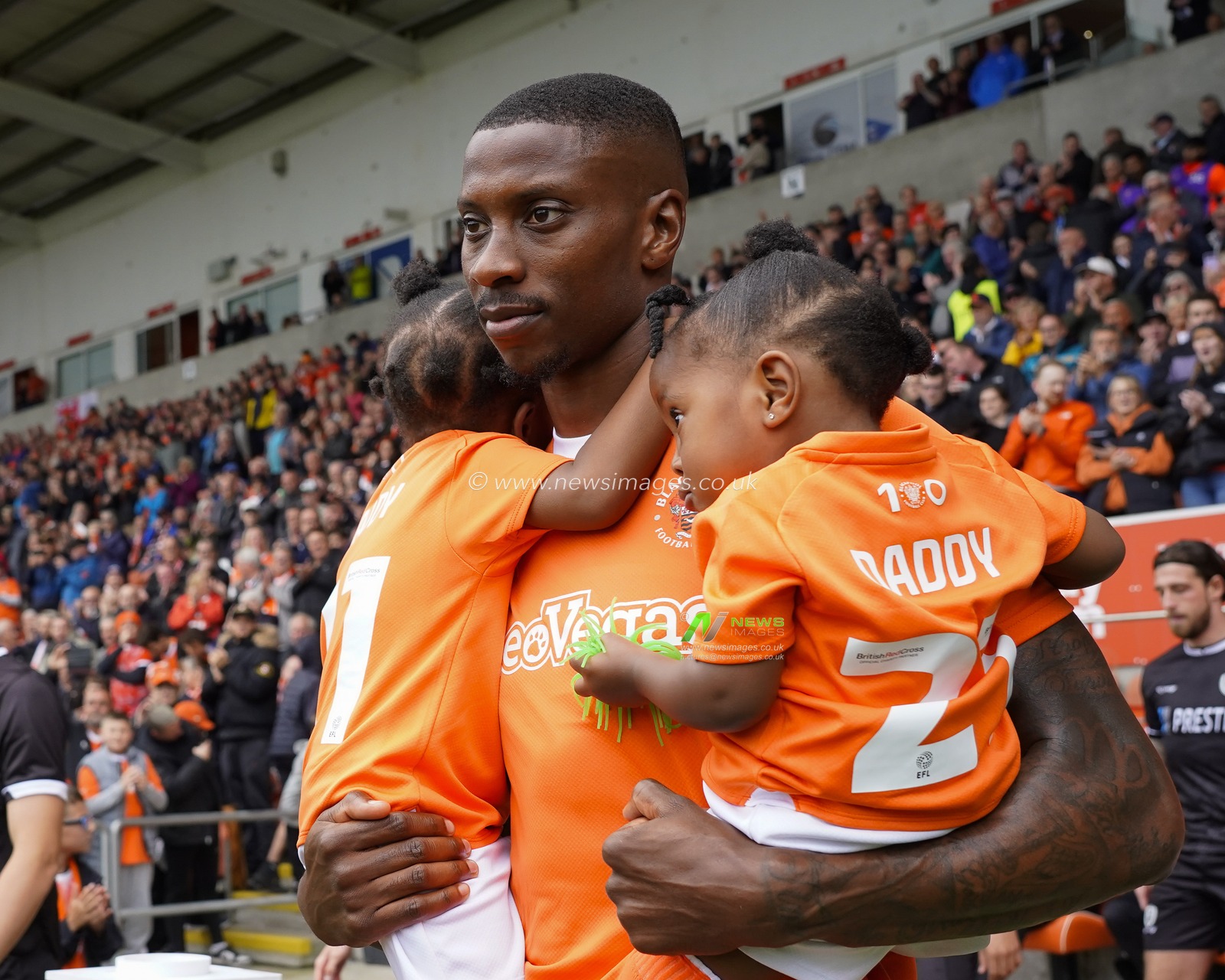 during the Sky Bet League 1 match Blackpool vs Burton Albion at Bloomfield Road, Blackpool, United Kingdom, 5th August 2023

(Photo by Steve Flynn/News Images)
